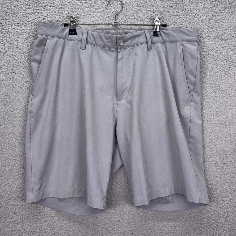 Adidas Golf Shorts Mens 36 Grey Performance Stretch Flat Front Everyday Comfort